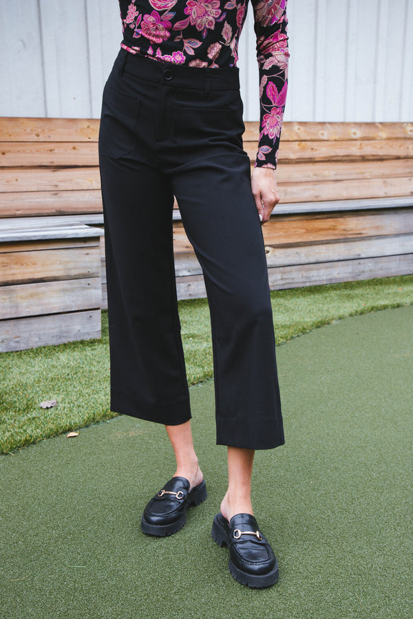 Marine Crop Trouser, Black | Sanctuary