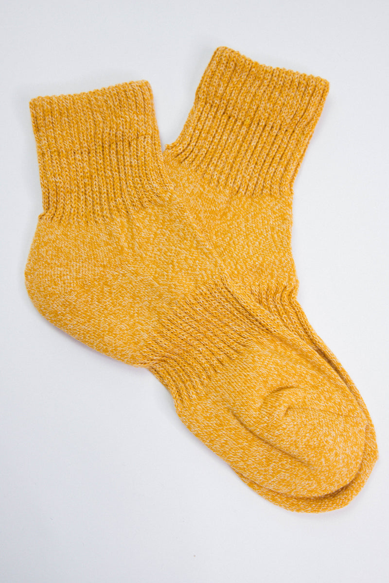 Stella Quarter Socks, Yellow Mix