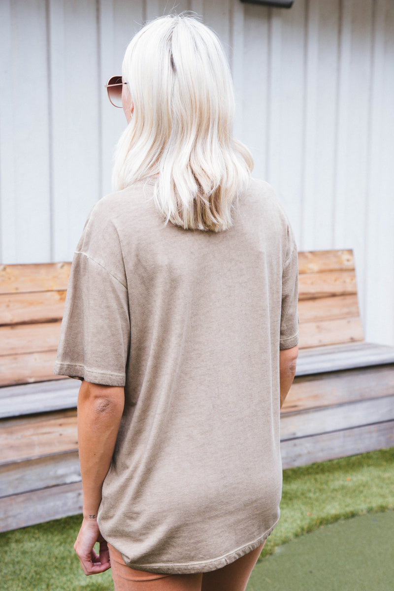 Free Bird America Graphic Tee, Taupe