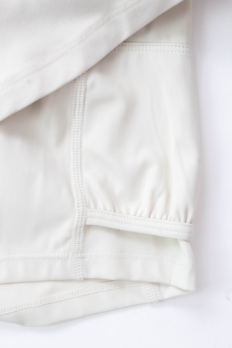 June Side Stripe Skort, Cream | Cream Yoga