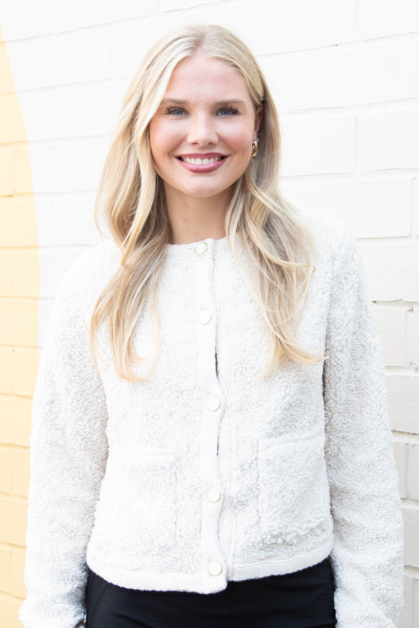 Cuddle Up Cardi, Light Oat | Sanctuary