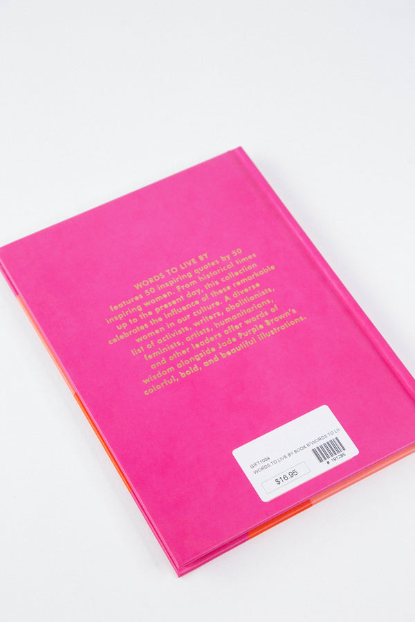Words to Live By Book