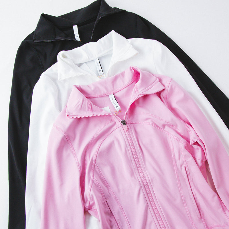 Raelynn Athletic Zip Up Jacket, Pink