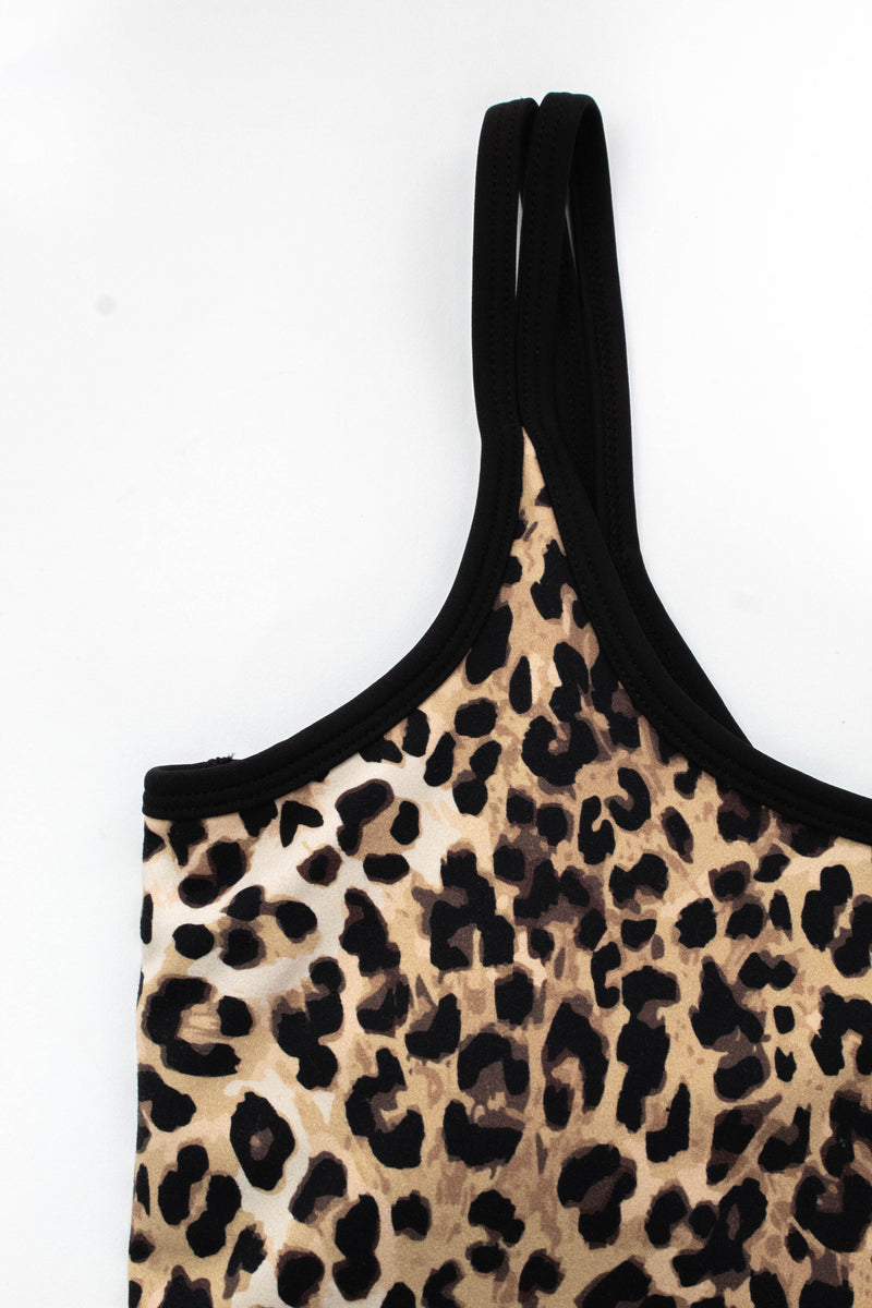 Hera Bra Tank, Cheetah | Cream Yoga