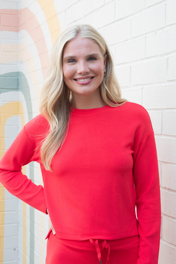 Airessentials Side Slit Top, Spanx Red | SPANX