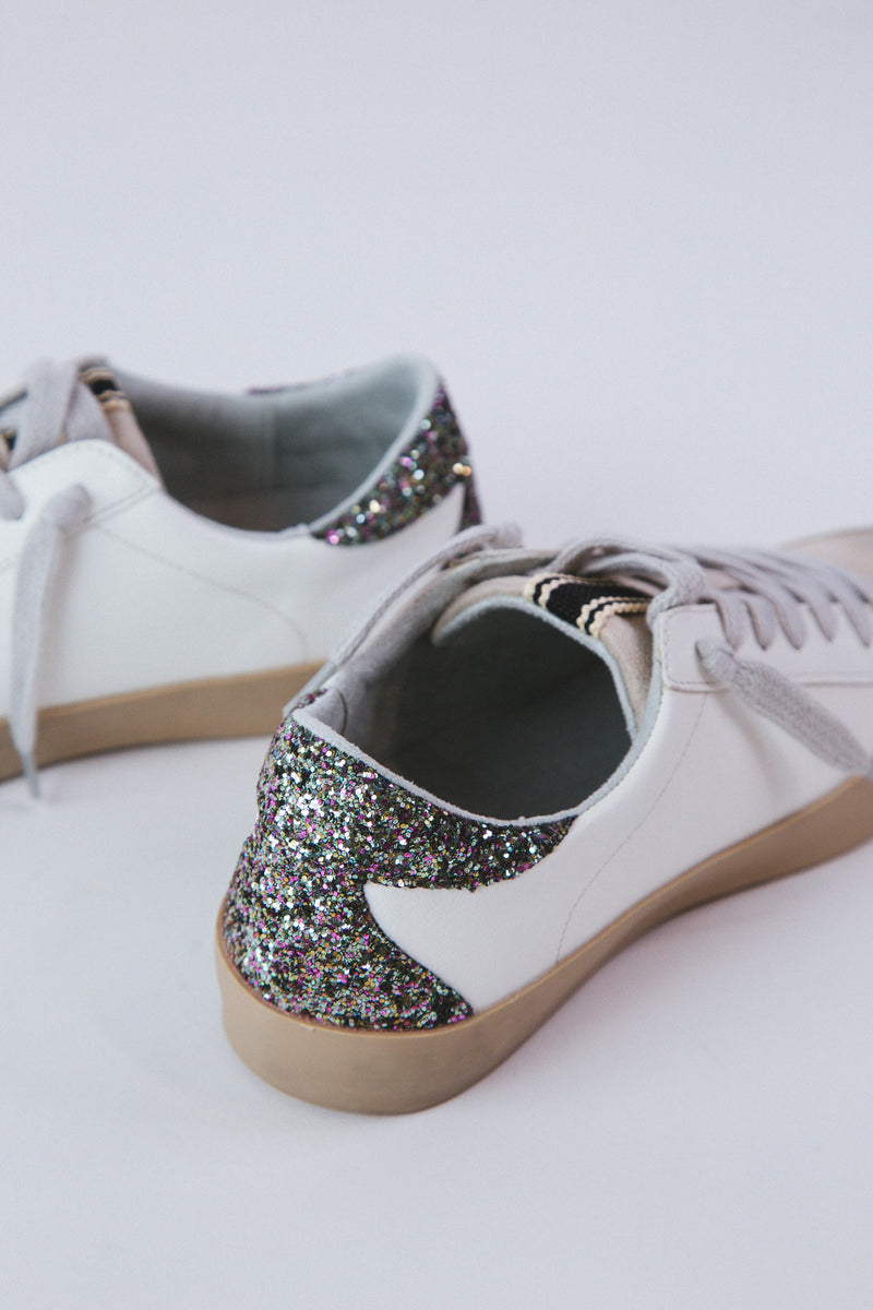 Paula Glitter Back Star Sneaker, Tie Dye Denim | SHUSHOP