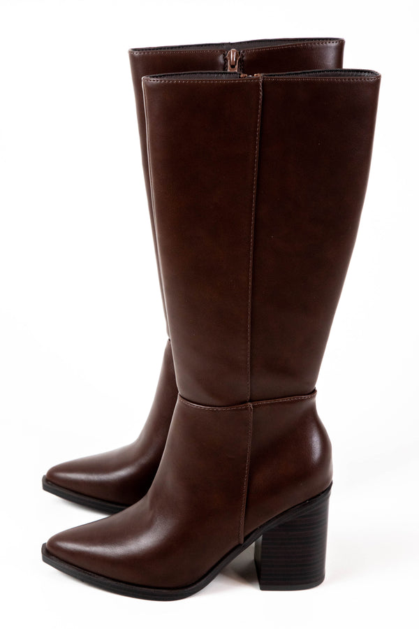 Vapor Tall Dress Boot, Brown