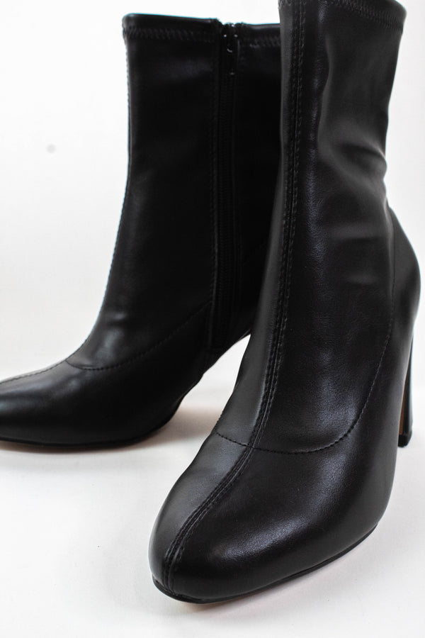 Thiva Block Heel Dress Bootie, Black