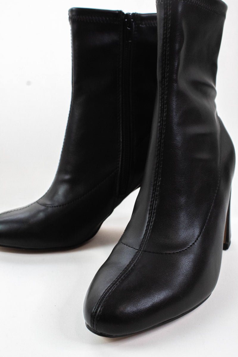 Thiva Block Heel Dress Bootie, Black