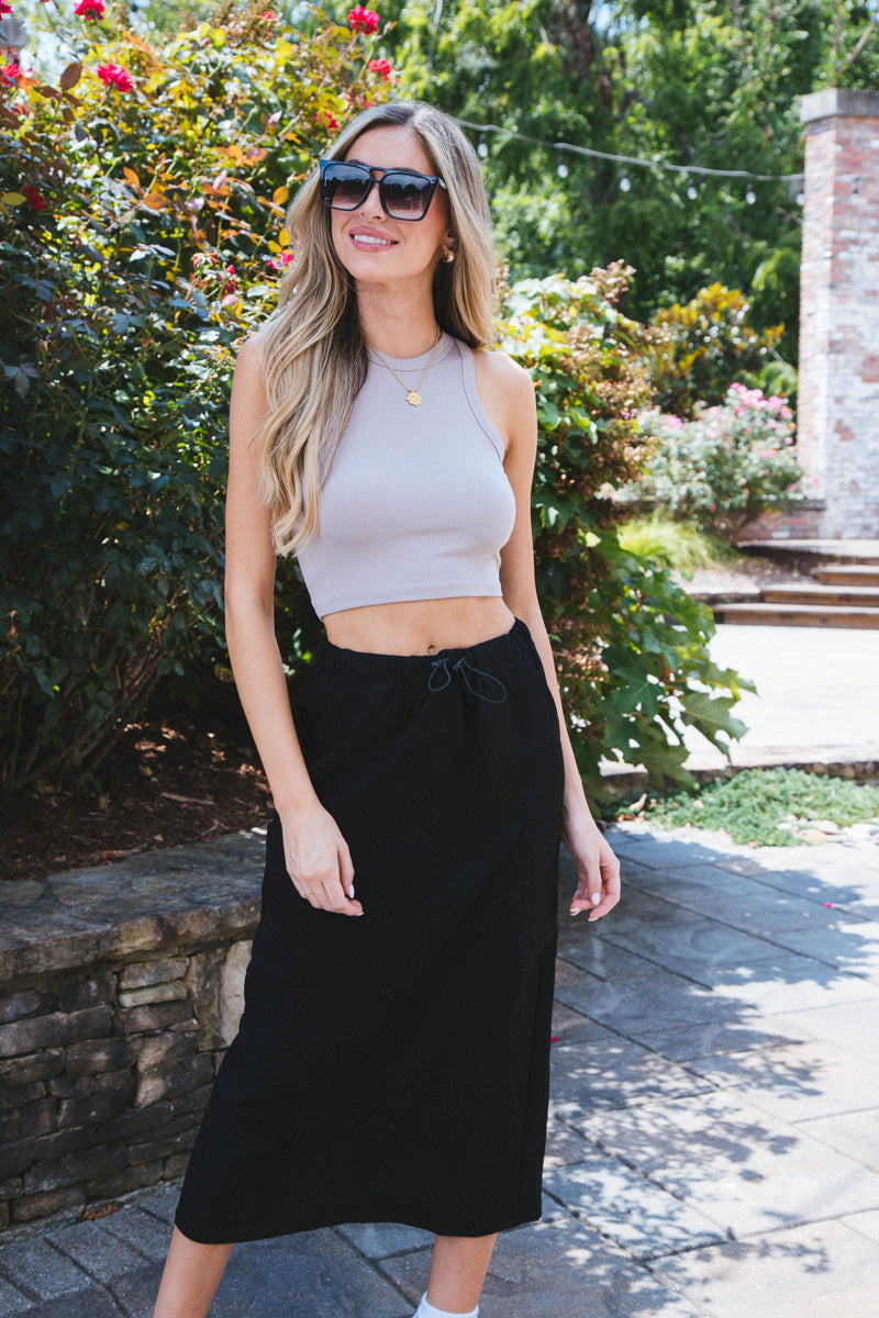 Kolbi Crop Top, Taupe