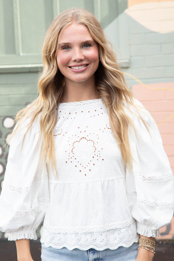 Bowie Reversible Top, Ivory | Free People