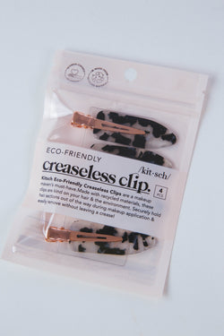 Creaseless 4-Piece Clip Set, Black Terrazzo | Kitsch