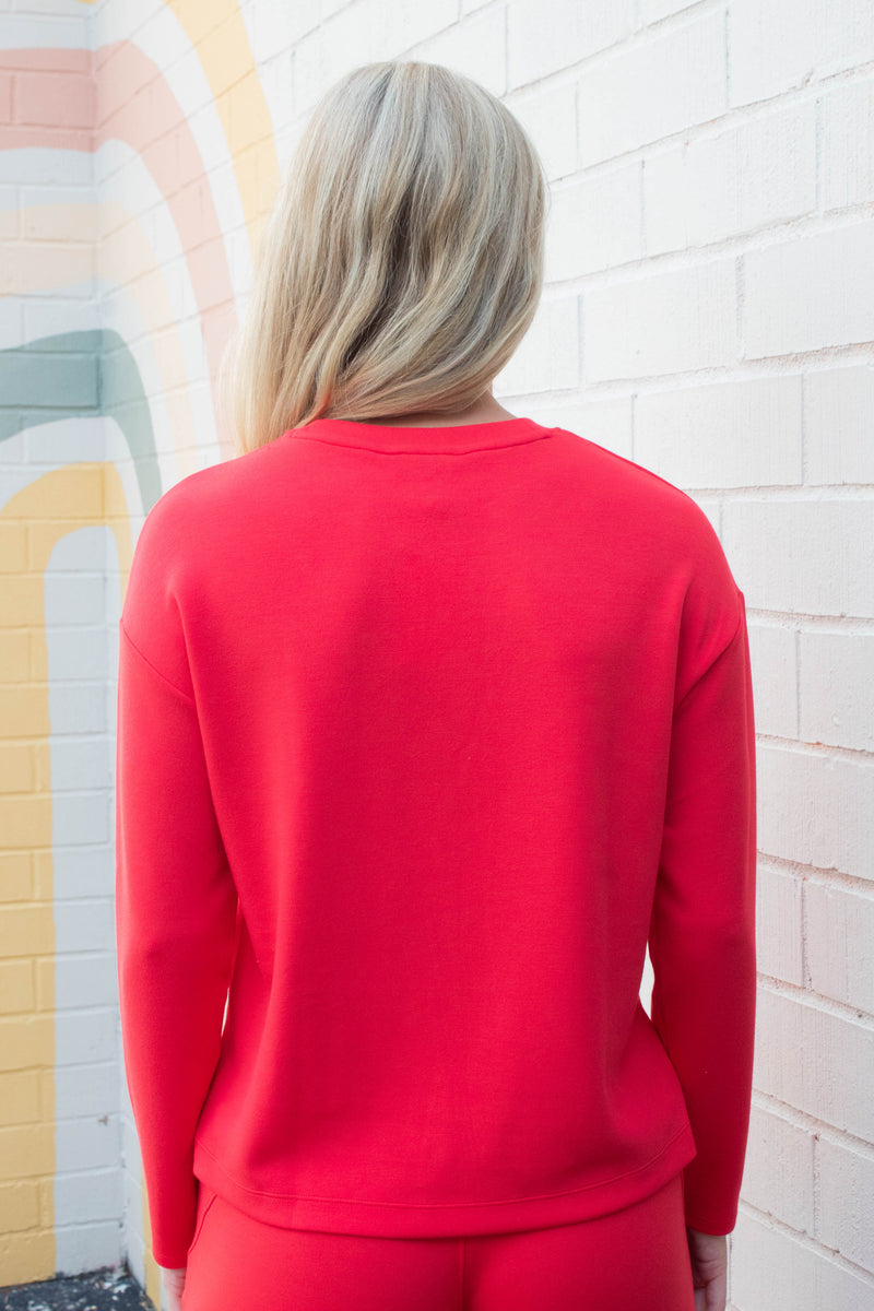 Airessentials Side Slit Top, Spanx Red | SPANX