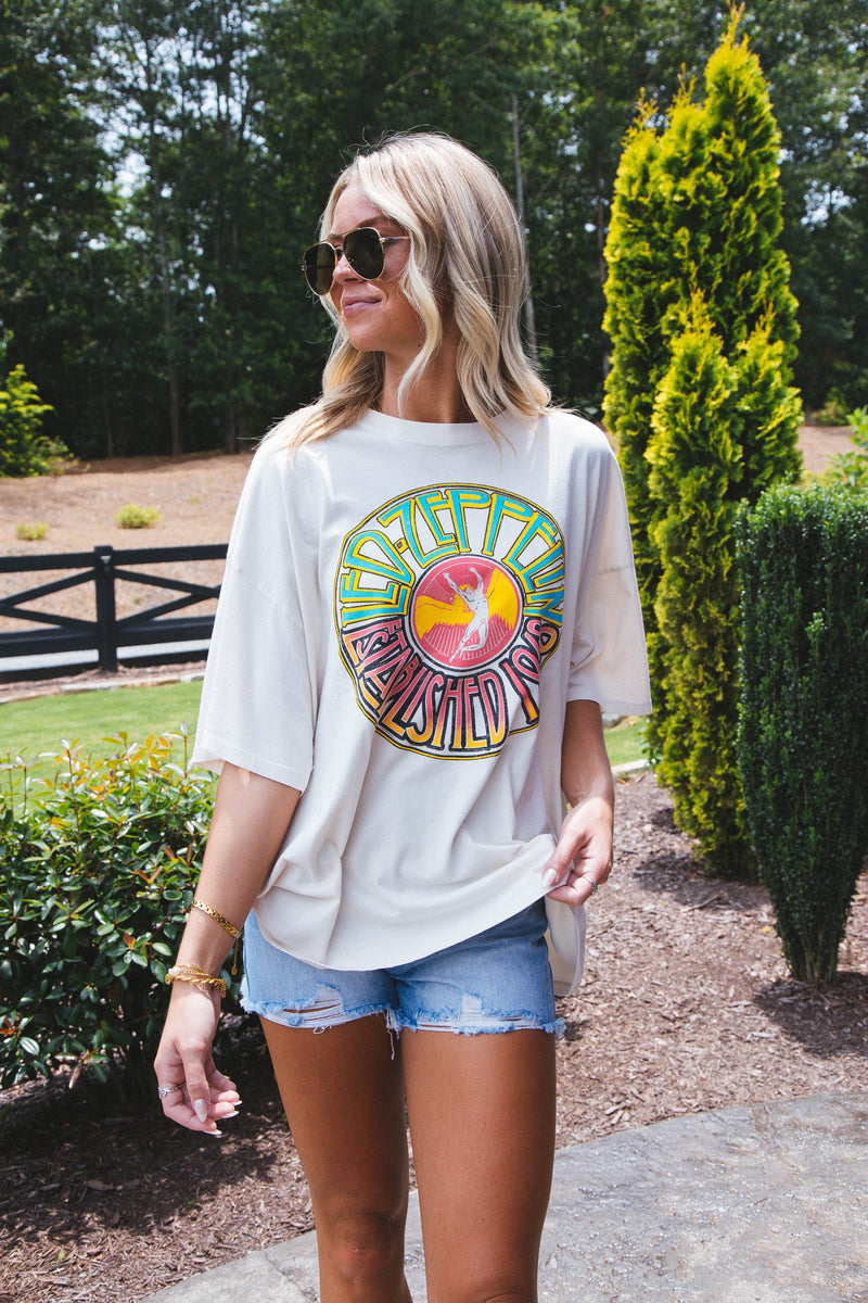 Led Zeppelin 1968 Tee, Dirty White | DayDreamer
