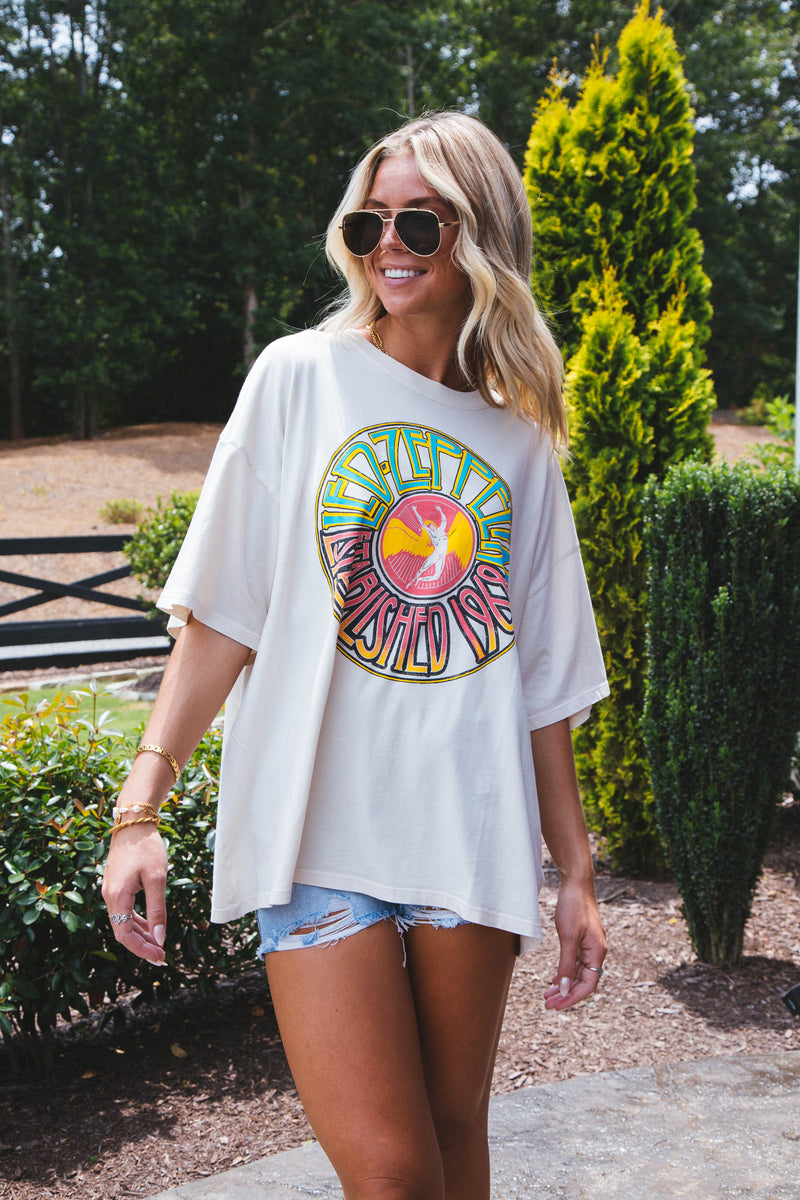 Led Zeppelin 1968 Tee, Dirty White | DayDreamer