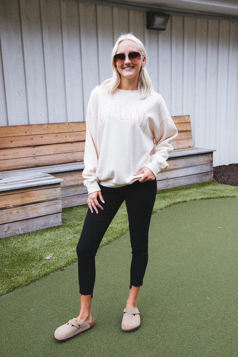 California Dreamin' Sweatshirt, Cream
