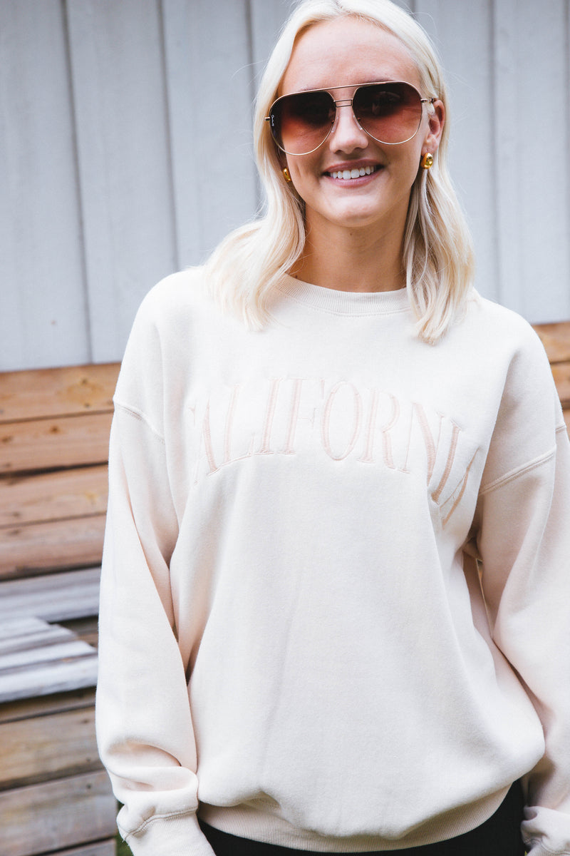 California Dreamin' Sweatshirt, Cream