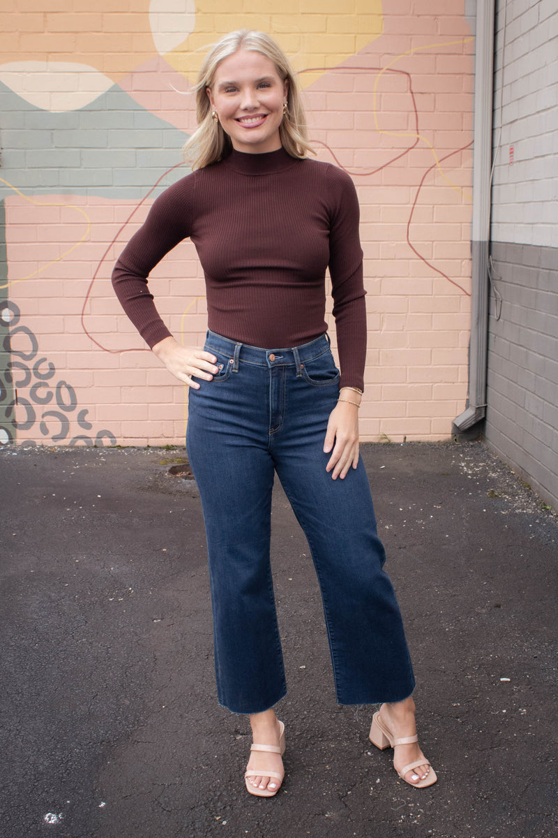Pleaser High Rise Wide Ankle Jeans, Magic Hour | Daze