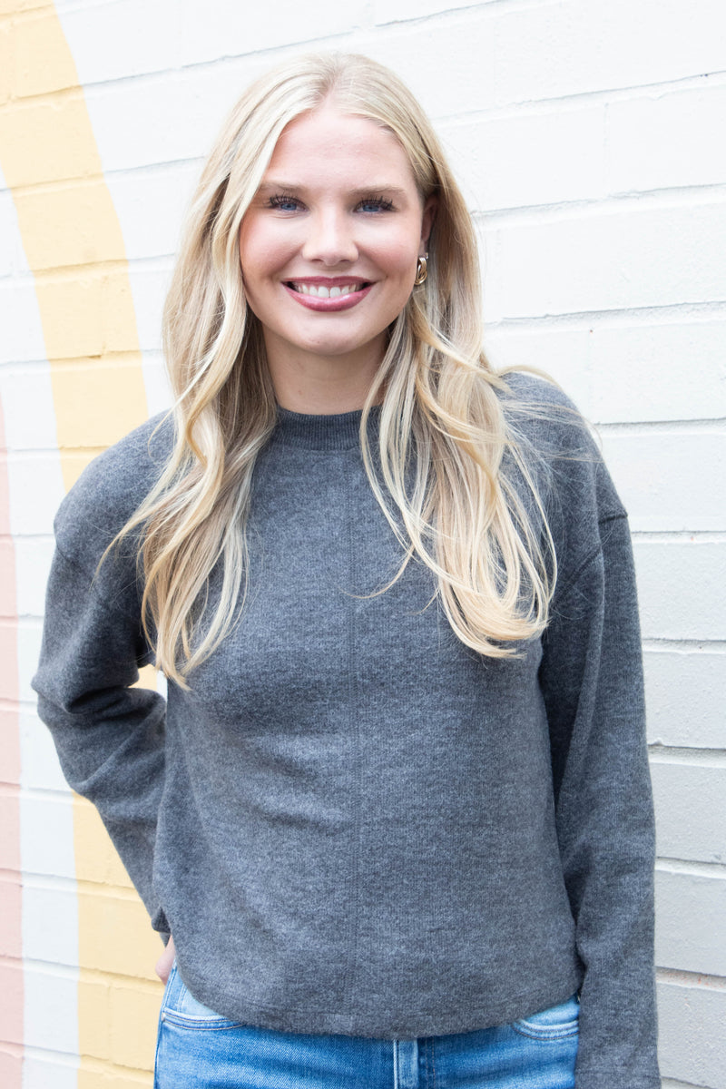 Into the Woods Cozy Top, Heather Ink | Sanctuary