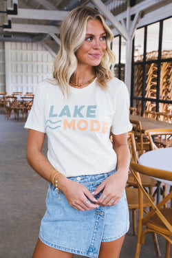 Lake Mode Graphic Tee, Ivory