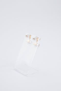 Pearl Bar Earring, Gold