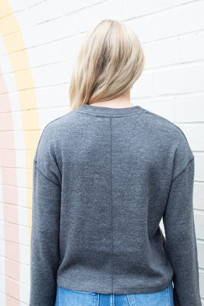 Into the Woods Cozy Top, Heather Ink | Sanctuary