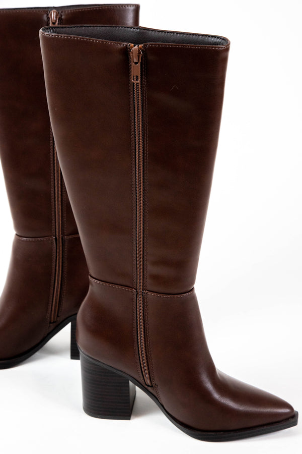 Vapor Tall Dress Boot, Brown