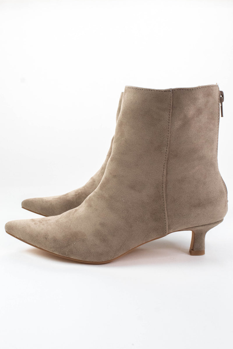 Genesis Kitten Heel Bootie, Taupe | Beach by Matisse