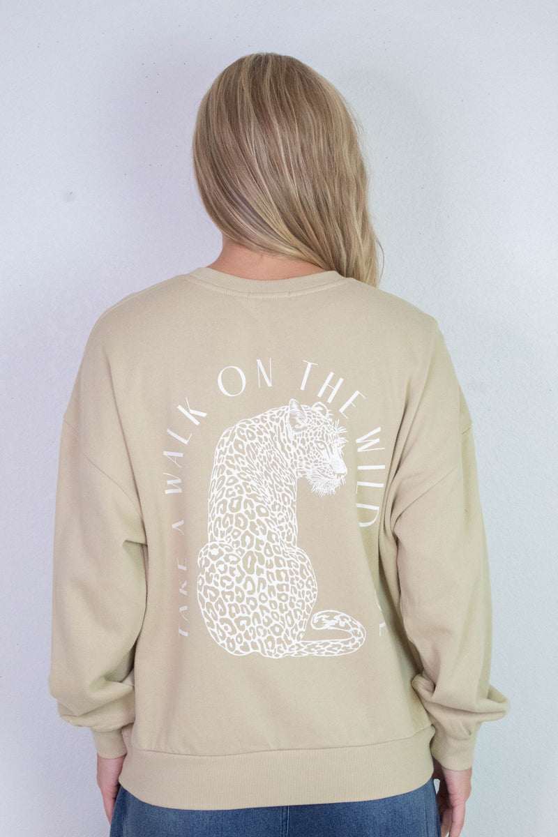 Wild Side Sweatshirt, Washed Gold | Z Supply