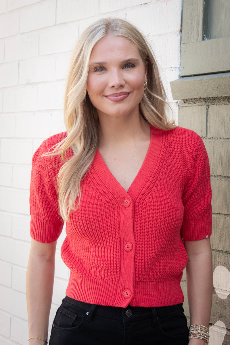 Janae Cardigan, Dark Red | Steve Madden