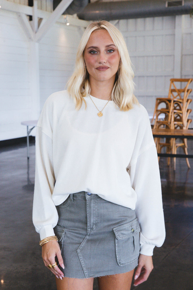 Mathilde Cargo Mini Skirt, Dusty Green