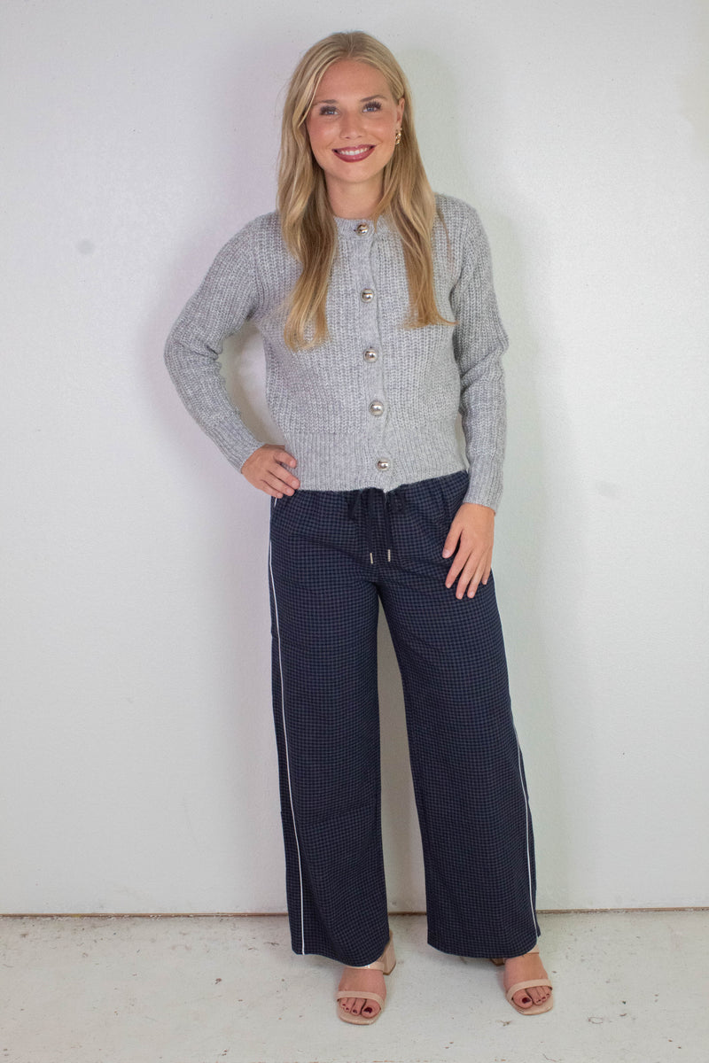 Calloway Check Woven Pants, Navy
