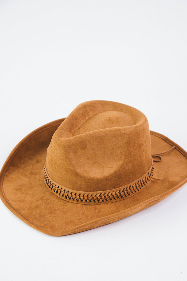 Braided Band Cowboy Hat, Tan | Fame Accessories