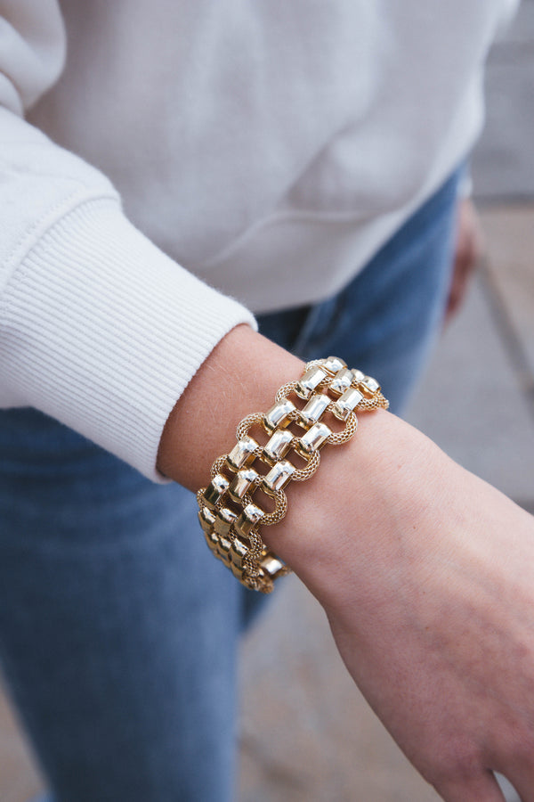 Alder Chunky Chain Bracelet, Gold