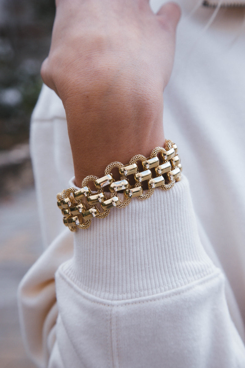 Alder Chunky Chain Bracelet, Gold