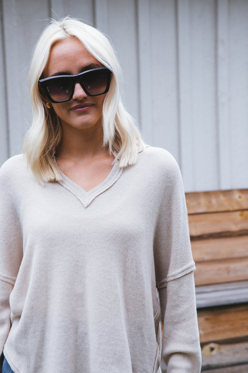 Ania Knit Top, Khaki