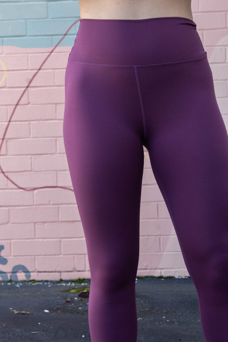 Peyton Flexform High Waisted Leggings, Dark Plum