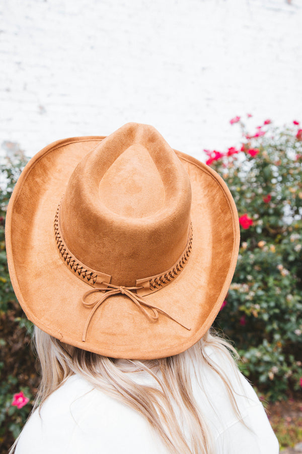 Braided Band Cowboy Hat, Tan | Fame Accessories