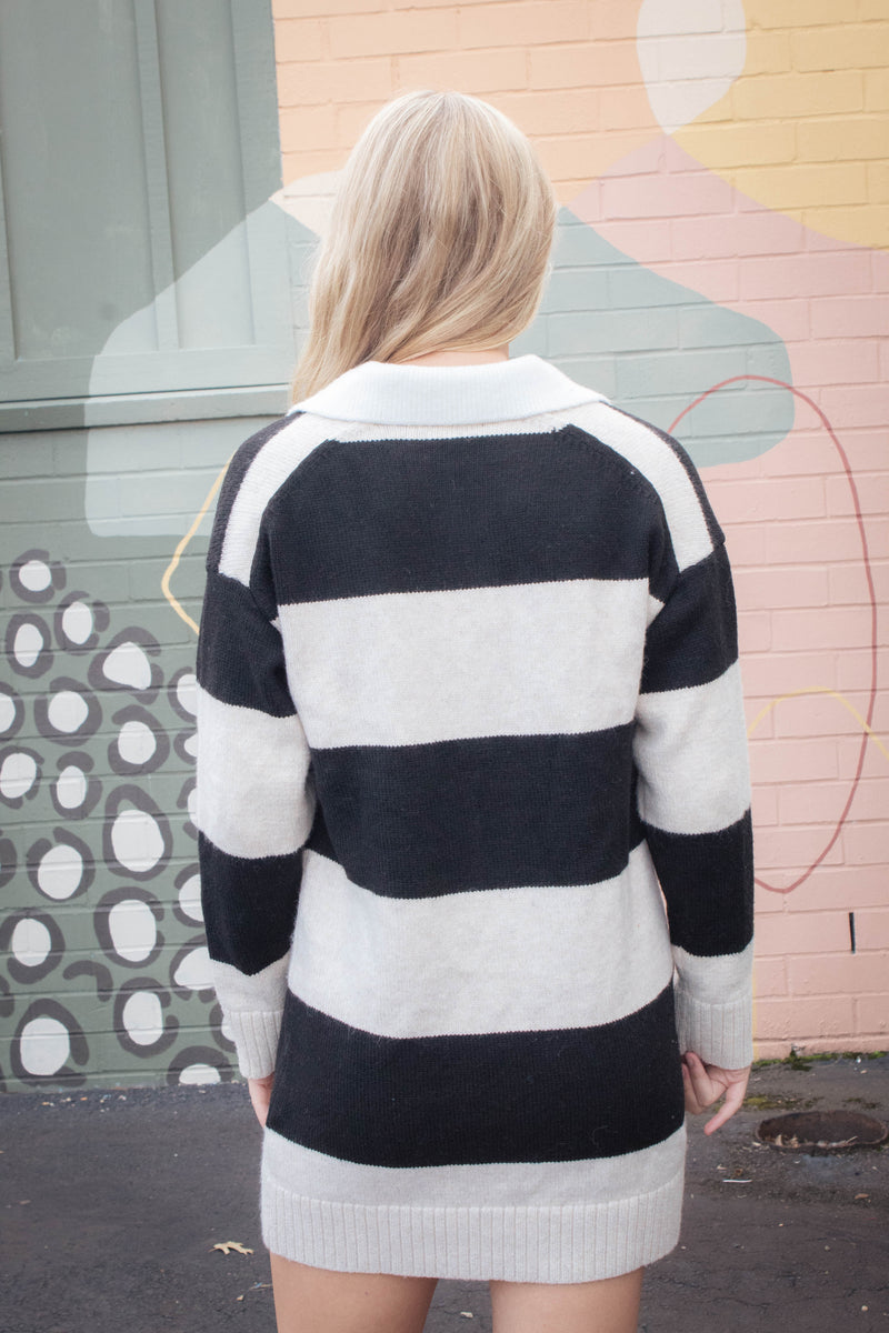 Polo Striped Dress, Heather Pearl | Sanctuary