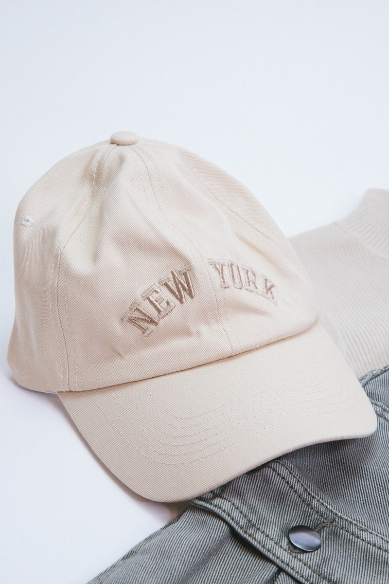 New York Baseball Hat, Khaki
