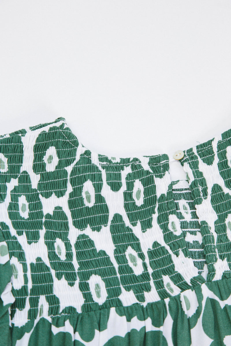 This Is Me Smocked Blouse, Green