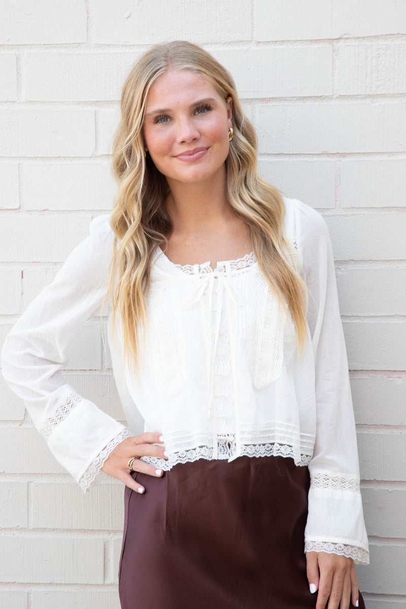 Forevermore Long Sleeve Top, Ivory | Free People