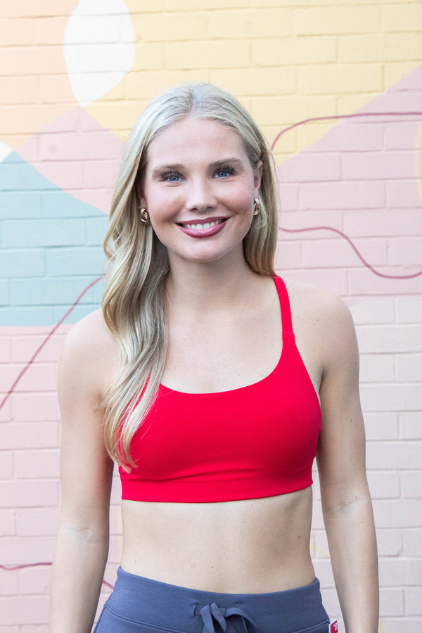 Onform Low Impact Sports Bra, Spanx Red | SPANX