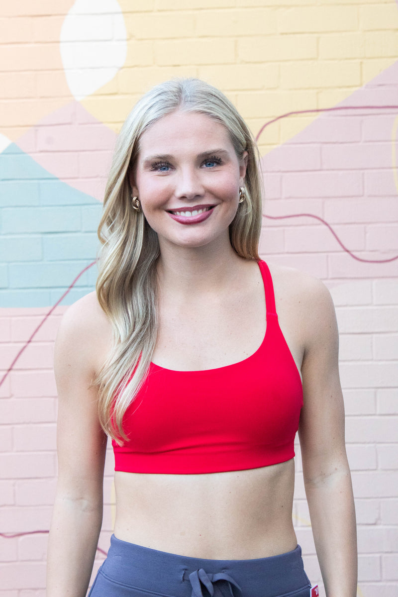 Onform Low Impact Sports Bra, Spanx Red | SPANX