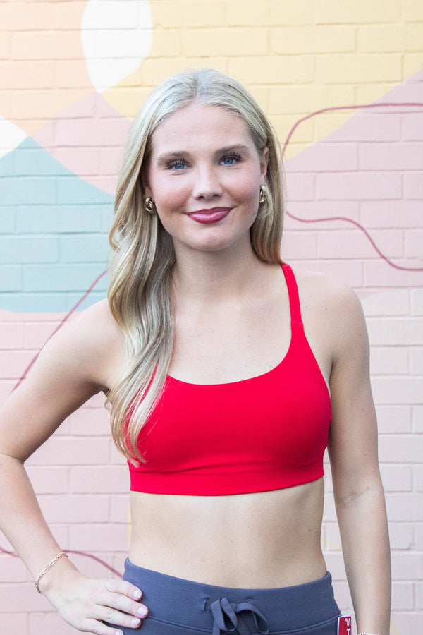 Onform Low Impact Sports Bra, Spanx Red | SPANX
