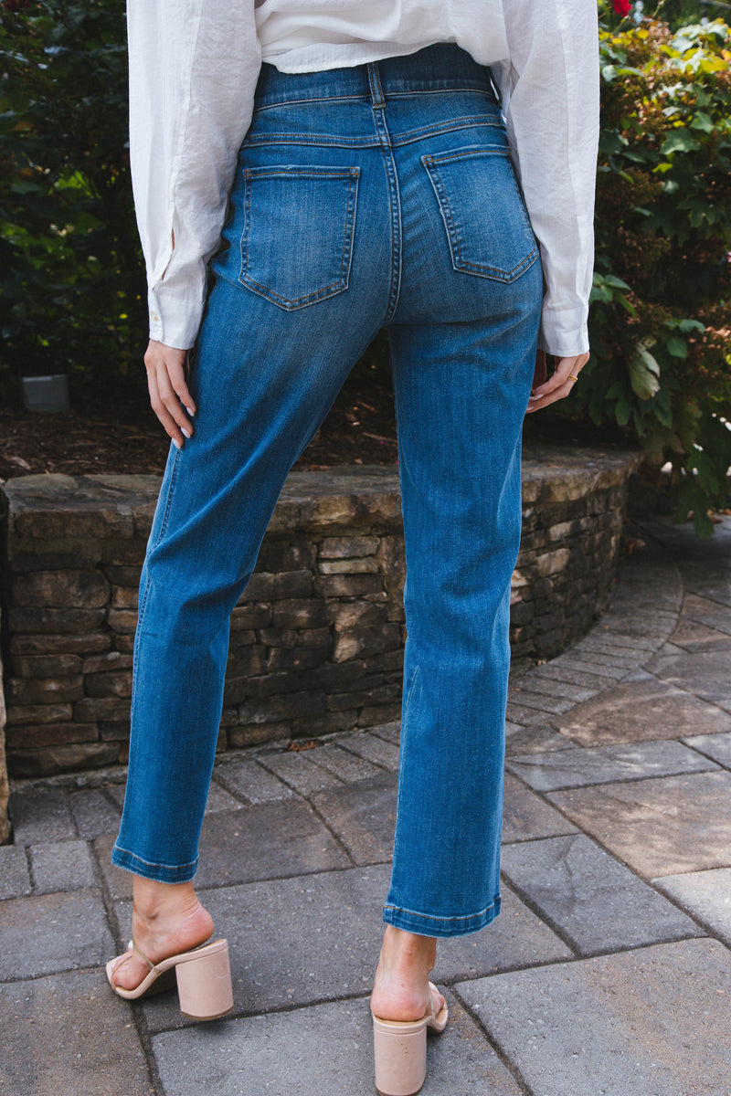 Straight Leg Jeans - Vintage Indigo