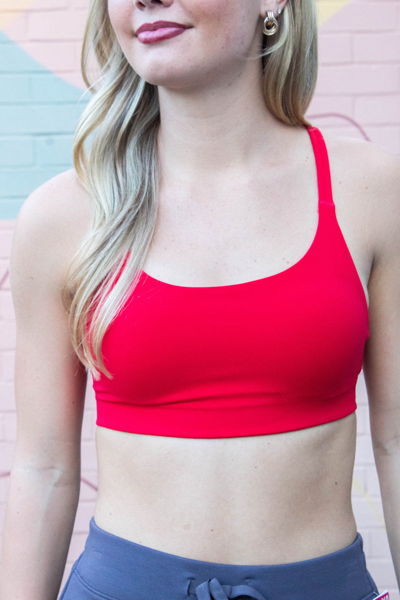 Onform Low Impact Sports Bra, Spanx Red | SPANX