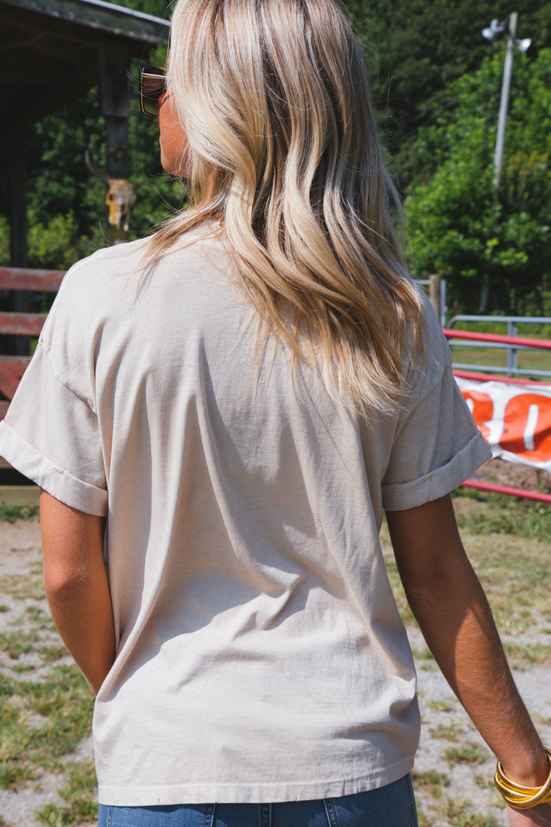 Peace Love Tee, Sand | Girl Dangerous