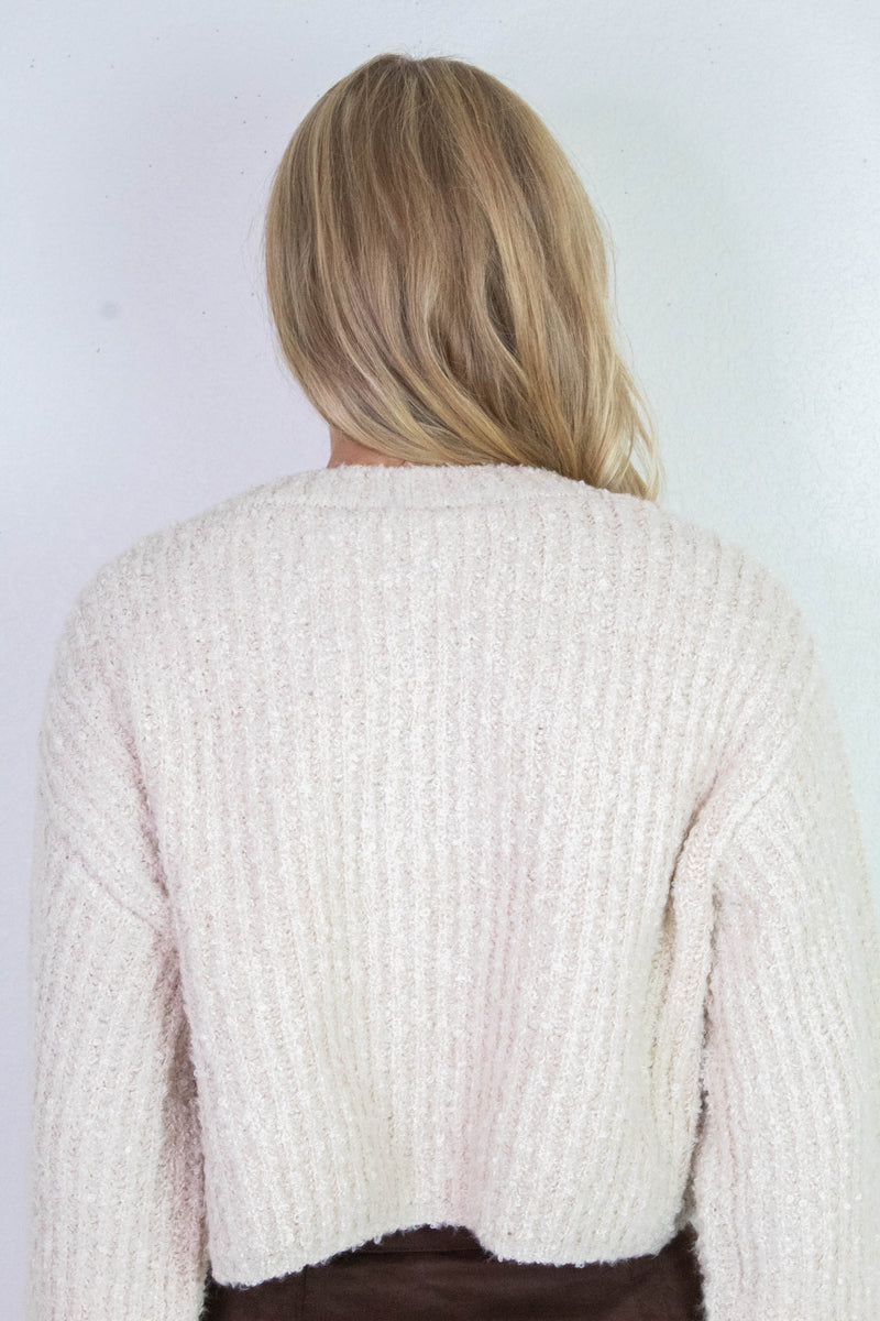 Emberly Fluffy Knit Cardigan, Alpaca