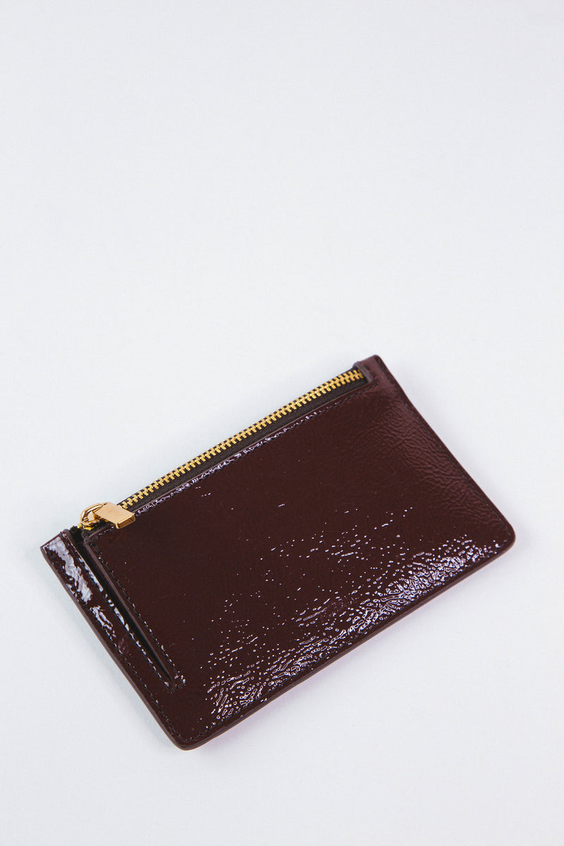 Logan Zip Coin Wallet, Red Mahogany | FOSSIL